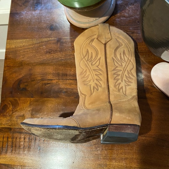 Vintage Guess by Marciano Suede cowboy boots sz 8 1/2 - Picture 7 of 9